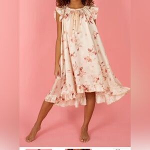 Joyfolie Mia Joy Girl’s Blossom Nightgown in Blush Floral - Size 14